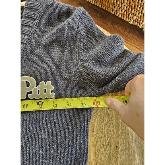 Bruzer Renu Women's Pittsburgh University Cardigan Sweater Size S EUC Navy - Picture 11 of 13